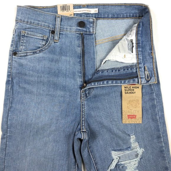 Levi's Mile High Rise Super Skinny Womens Jeans - Picture 6 of 12